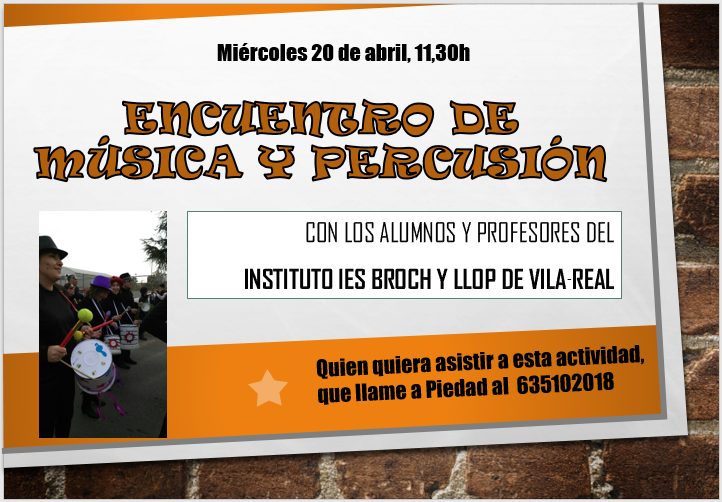 Encuentro de música y percusión